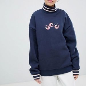 🍤Lazy Oaf Prawn Roll Neck Sweater 🍤